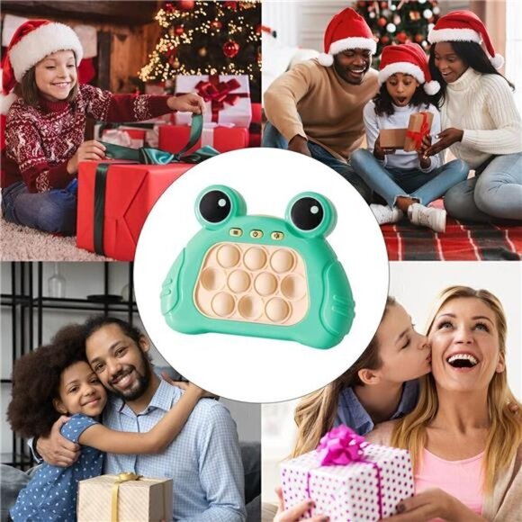 Bubble Game Console Handheld Fast Speed Pushing Educational Fidget Toy Kid GREEN - Picture 6 of 6